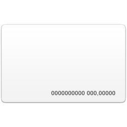 Бесконтактная пластиковая карта Mifare 1K с номером (UID 4 байт)
