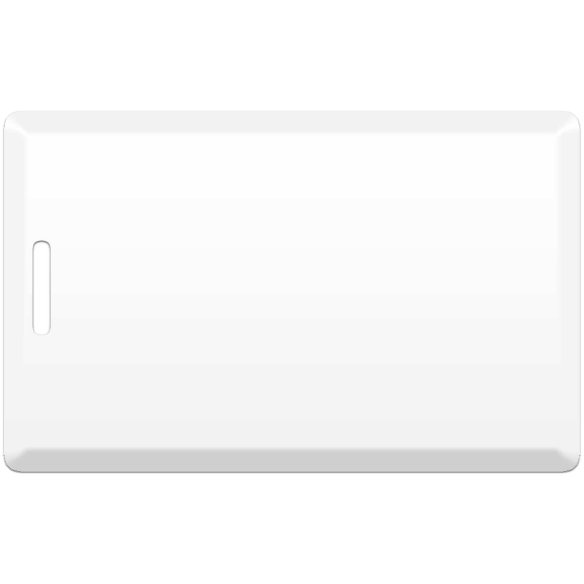 Бесконтактная пластиковая карта с чипом Atmel (Temic) T5557, T5577 Clamshell (толстая), перезаписываемая RFID-карта с прорезью