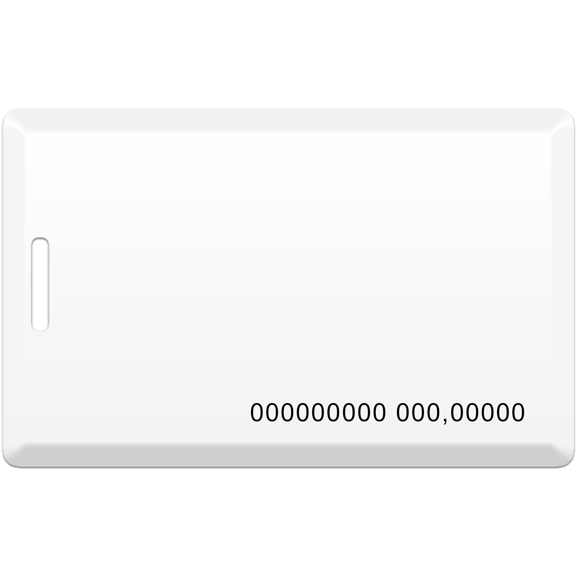 Chip-UA | Лицо - Бесконтактная пластиковая RFID-карта с чипом HID ProxCard 2 Clamshell (толстая) с прорезью Chip-UA | Лицо - Бесконтактная пластиковая RFID-карта с чипом HID ProxCard 2 Clamshell (толстая) с прорезью