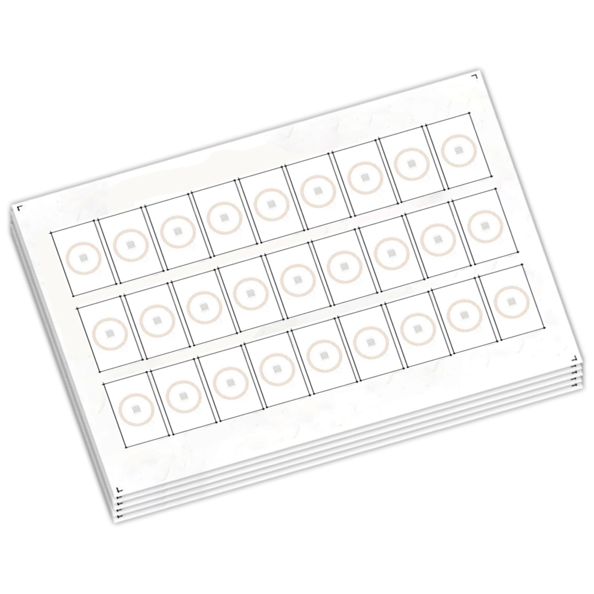 Chip-UA | Mifare Ultralight C сырье (инлей) для производства бесконтактных пластиковых rfid-карт с чипом (24 чипов на листе формата A4) Chip-UA | Mifare Ultralight C сырье (инлей) для производства бесконтактных пластиковых rfid-карт с чипом (24 чипов на листе формата A4)