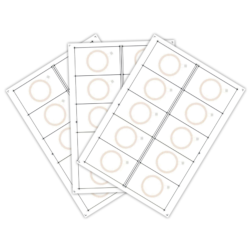 Сырье для производства RFID-карт Atmel (Temic) T5557, T5577 (10 чипов на листе формата A4)